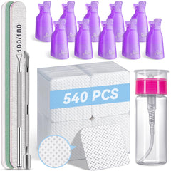 TsMADDTs nail polish remover kit wipes for lint-free gel removal and clean results