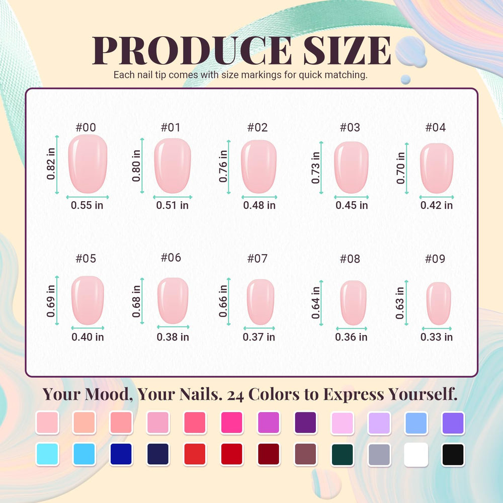 TsMADDTs durable ABS nail tips ensure lasting strength.