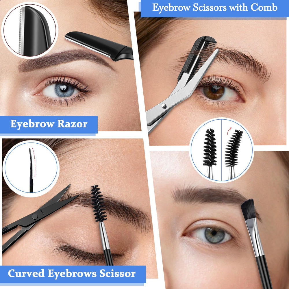 TsMADDTs Eyebrow Kit in use for quick grooming.