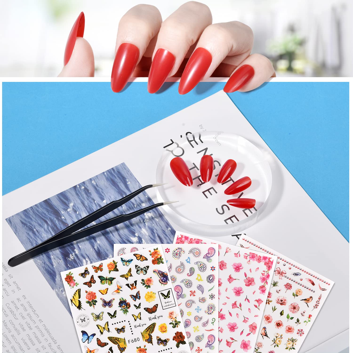 TsMADDTs nail files and cuticle pusher for prep and shaping.