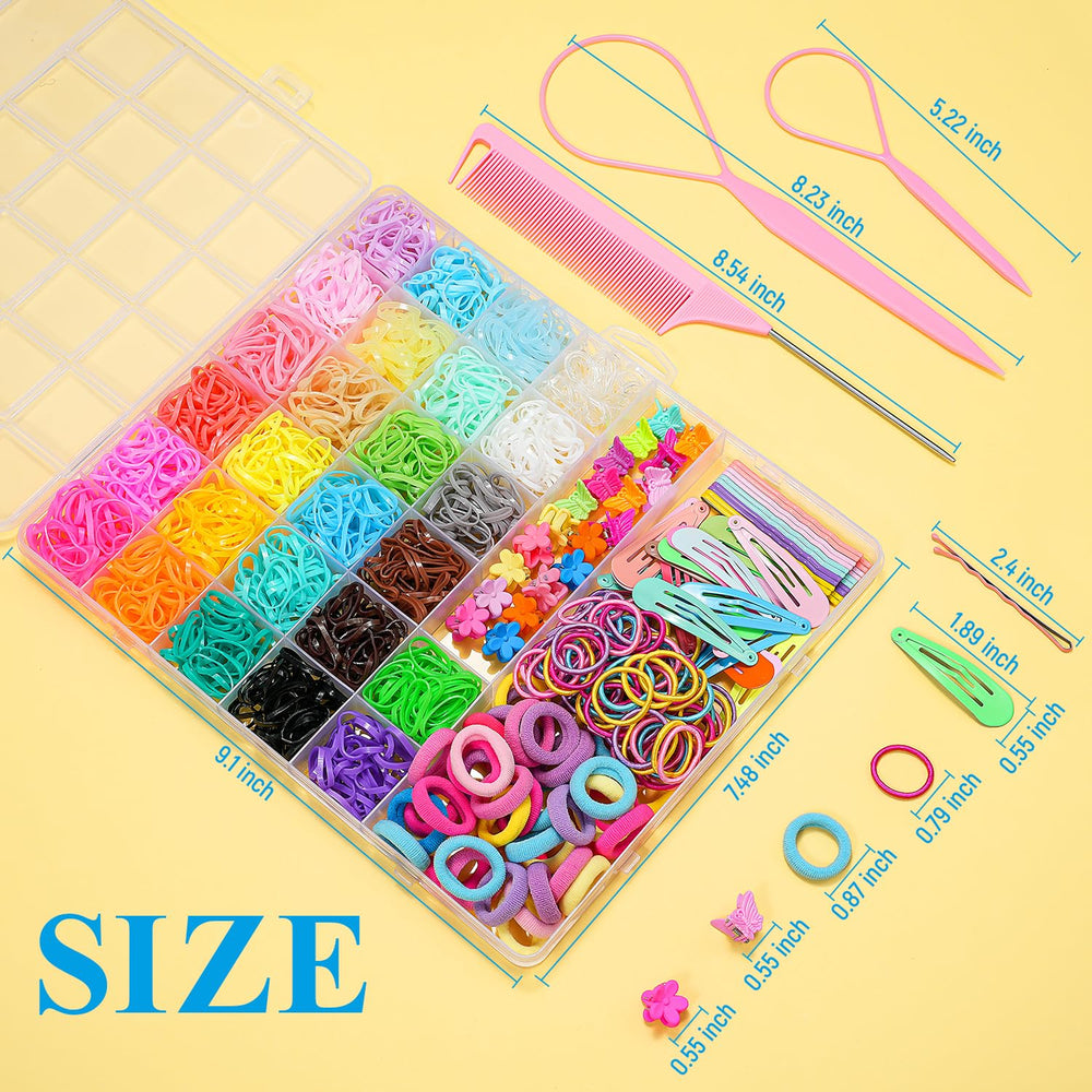 TsMADDTs baby hair elastics in soft rubber ideal for gentle snag-free styling