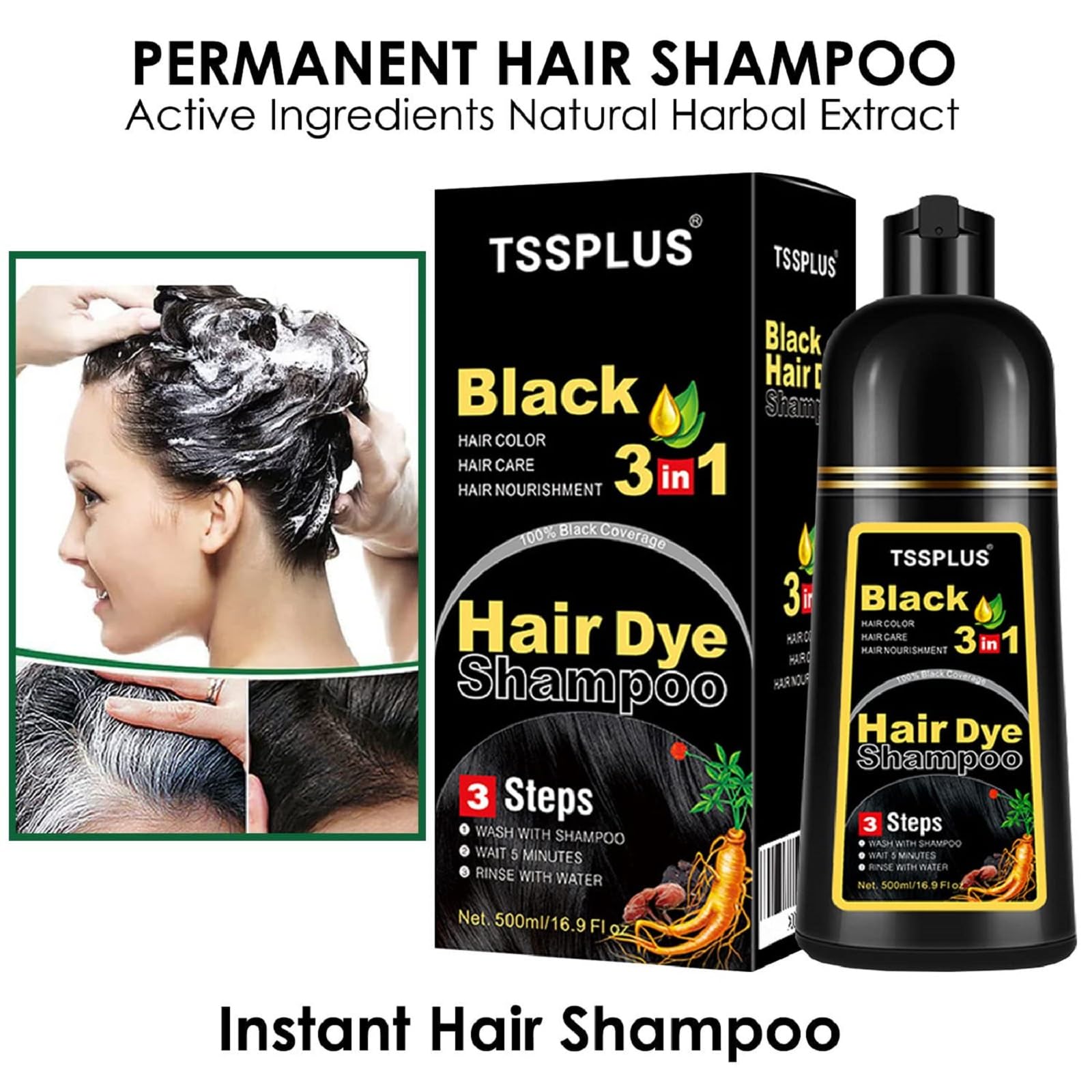 TSSPLUS shiny hair after color demonstrates healthy glow
