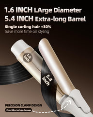 TSUYAGLA curling wand heat settings from 320°F to 390°F support versatile styling.
