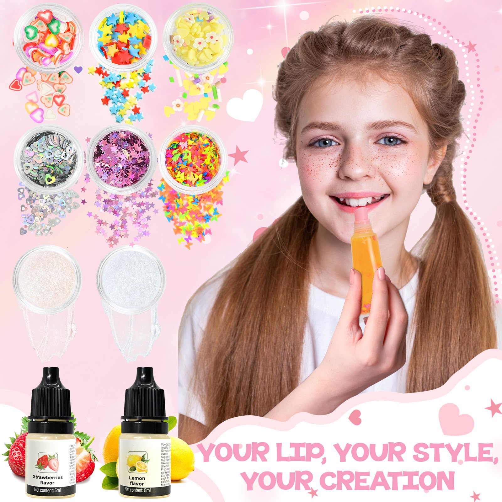 TSVATE flavor oils strawberry and lemon provide fruity aroma.