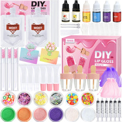 TSVATE lip gloss kit packaging and components for creative styling.