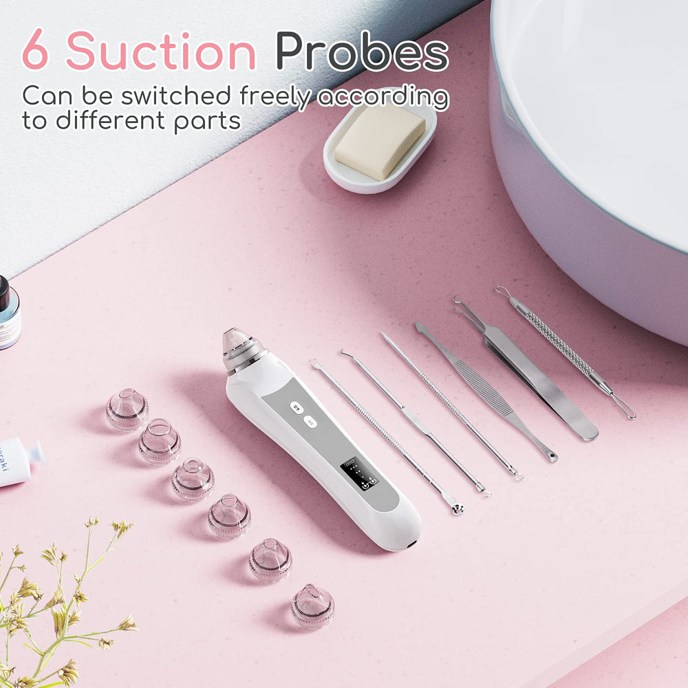 TTozka Blackhead Remover USB charging indicator keeps power status visible.