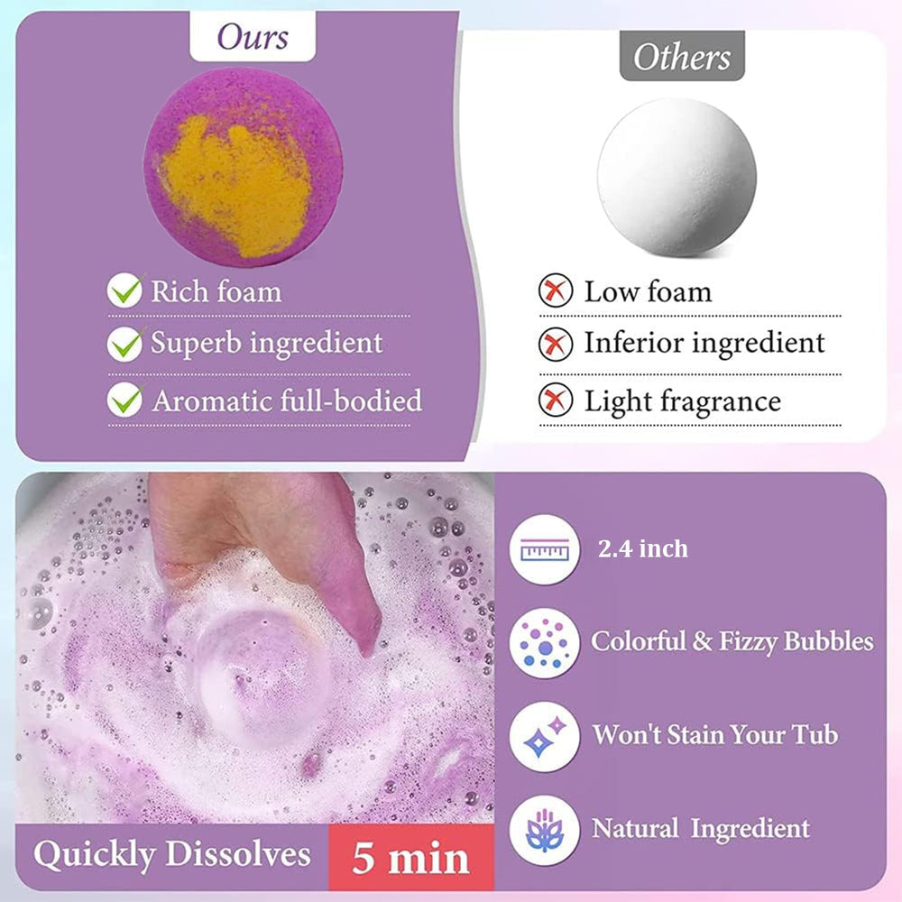 TTRWIN organic bath bombs made from plant oils gentle on skin