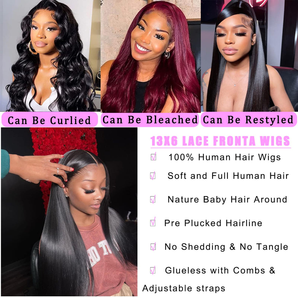 TTSMINS cabello humano con lace frontal y nudos blanqueados para inicio suave