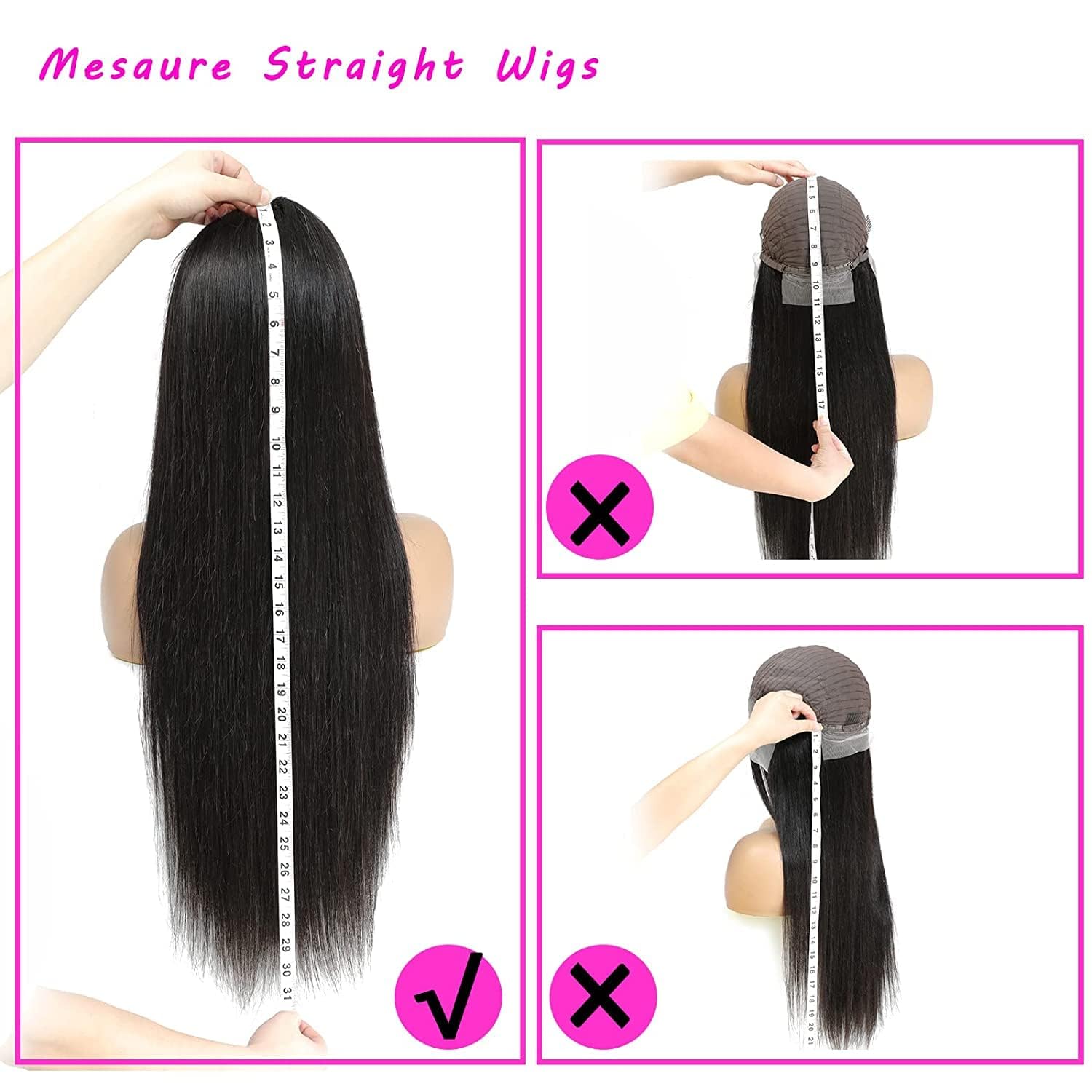 TTSMINS ponytail-ready straight wig enables versatile day-to-night styling.