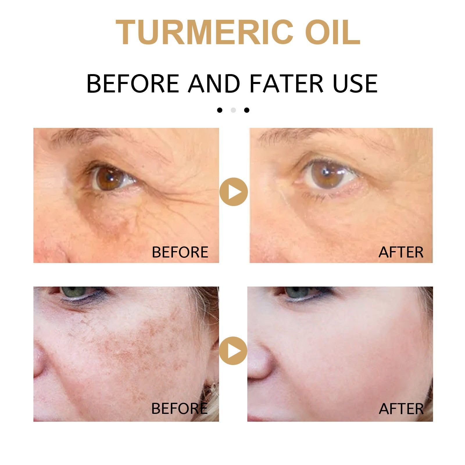 TTYRBF turmeric repair serum for improved skin texture over time.