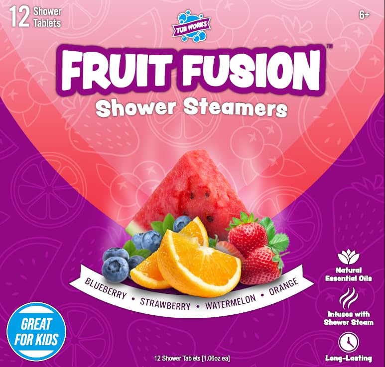 Tub Works Fruit Fusion gift-ready packaging appealing for stocking stuffers
