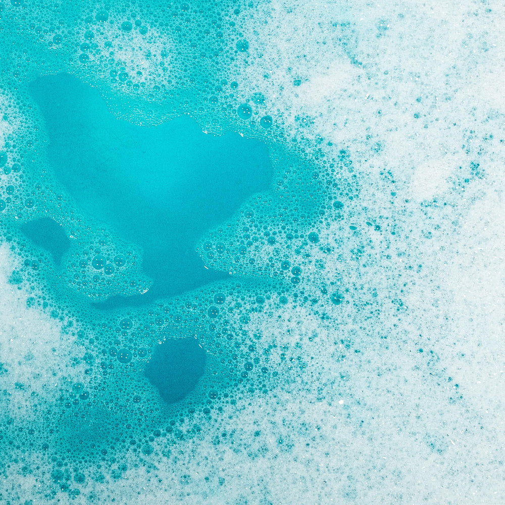 Tub Works colorful water and fruity scent enhance bath time experience