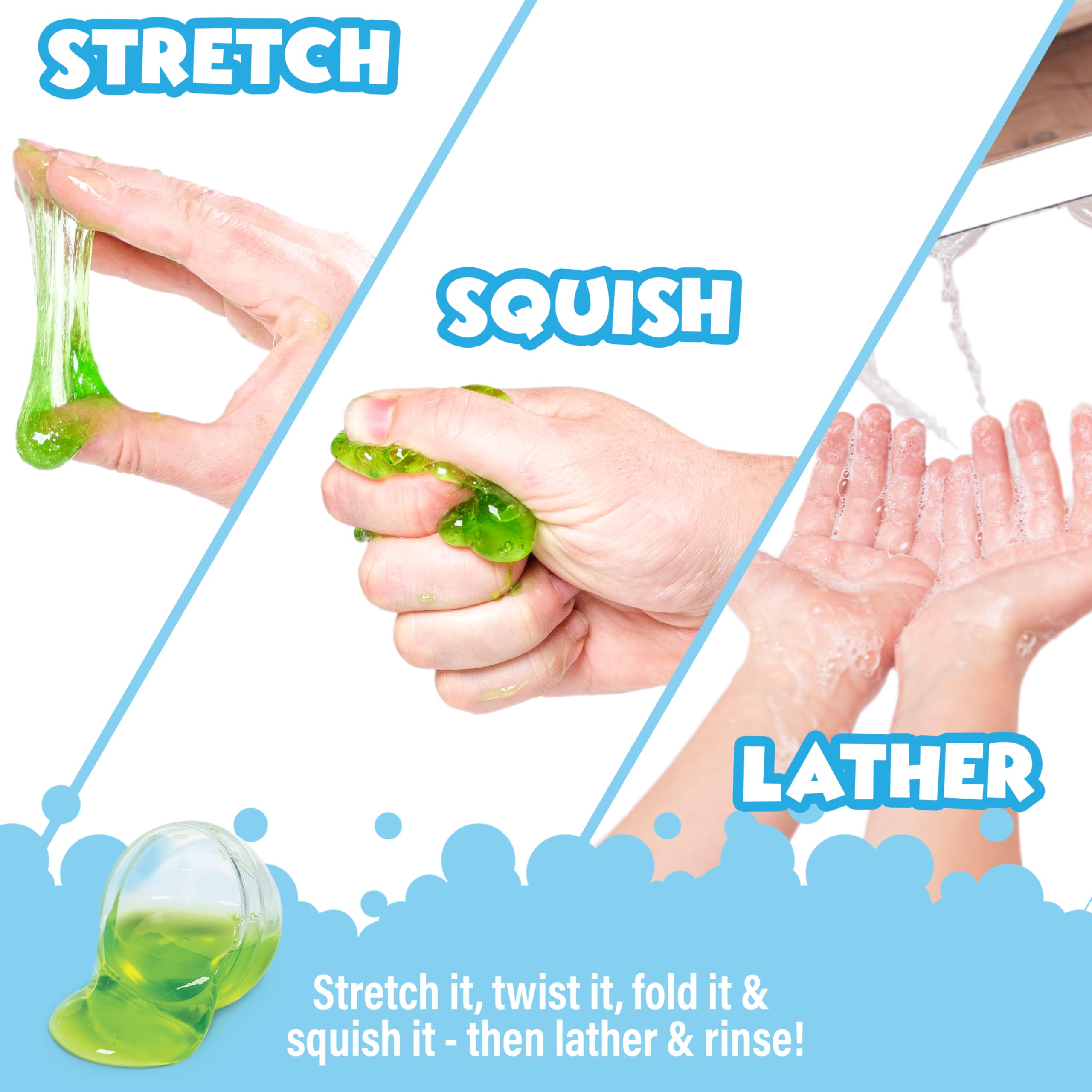 Tub Works mess-free bath bombs dissolve fully and rinse easily after colorful splash.
