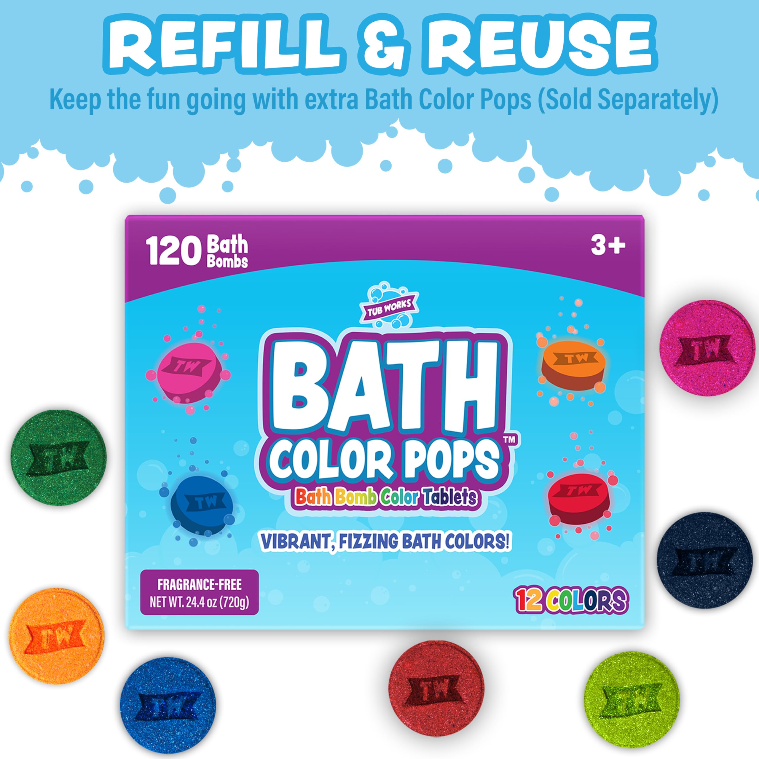 Tub Works toddler bath toy set supports imaginative play and sensory discovery.