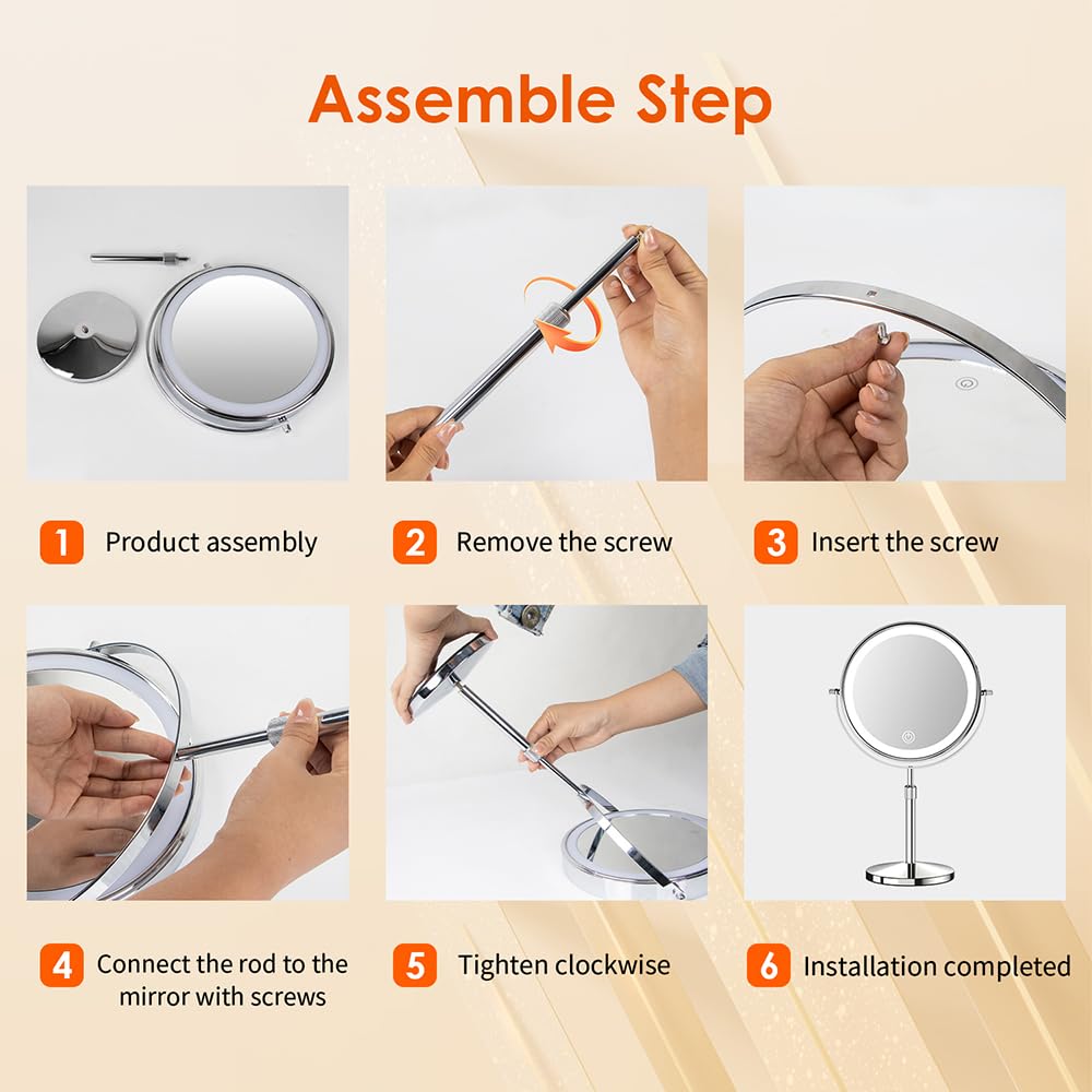 tubbede makeup mirror modern vanity design suits bathrooms and desks.