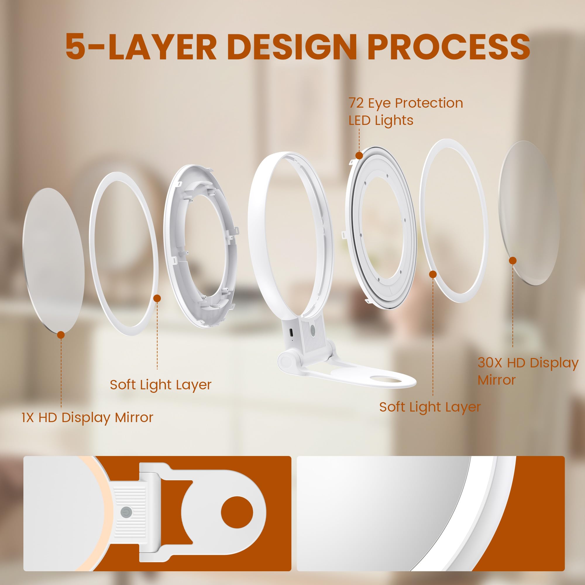 tubbede vanity-or-wall-use design for versatile placement