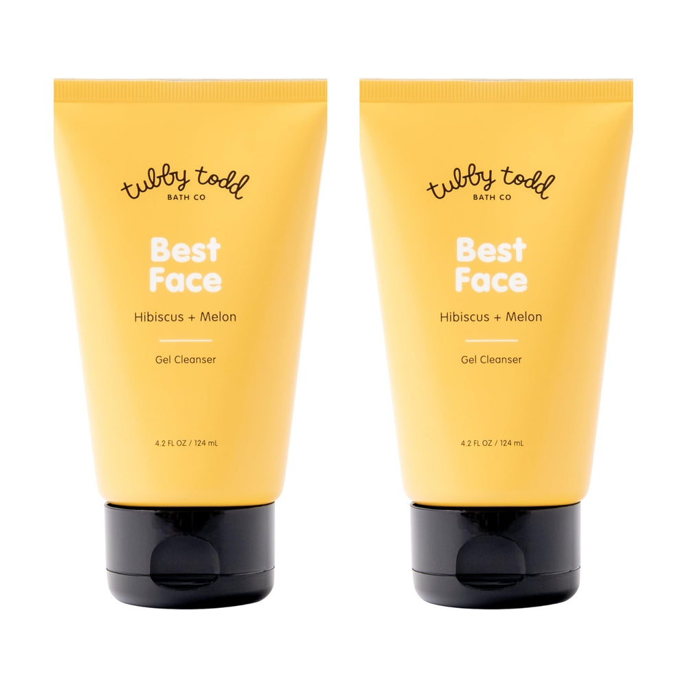 Packshot of Tubby Todd Best Kids Face Wash 2pk for oil-free cleansing and balanced skin.