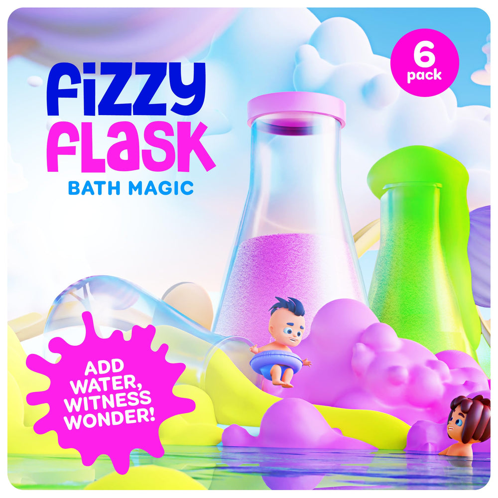 Tubby Tots bath time play with toys and colorful eruptions for creative fun