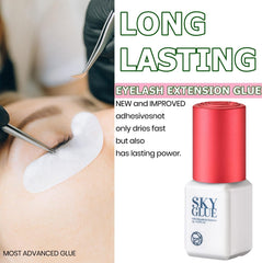 TUBeauty Sky Glue S+ demonstrates a 1-2 second dry time for efficient applications.