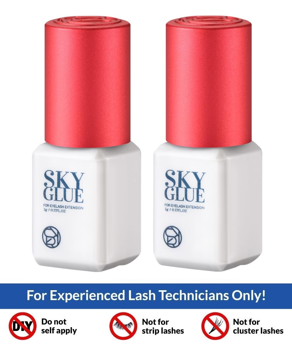 TUBeauty Sky Glue S+ packaging hints at 6-8 weeks retention potential in typical wear.