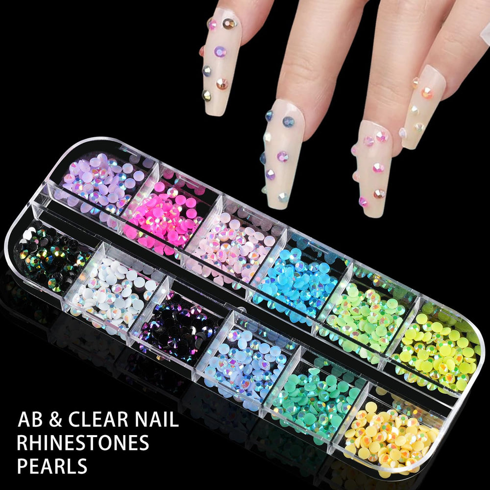 Tucepu candy-colored 3mm nail diamonds bring tiny gems with vibrant color.