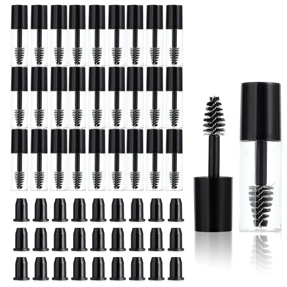 Tucnoeu 27pcs empty mascara tubes with 3ml bottles and wands for on-the-go lash care