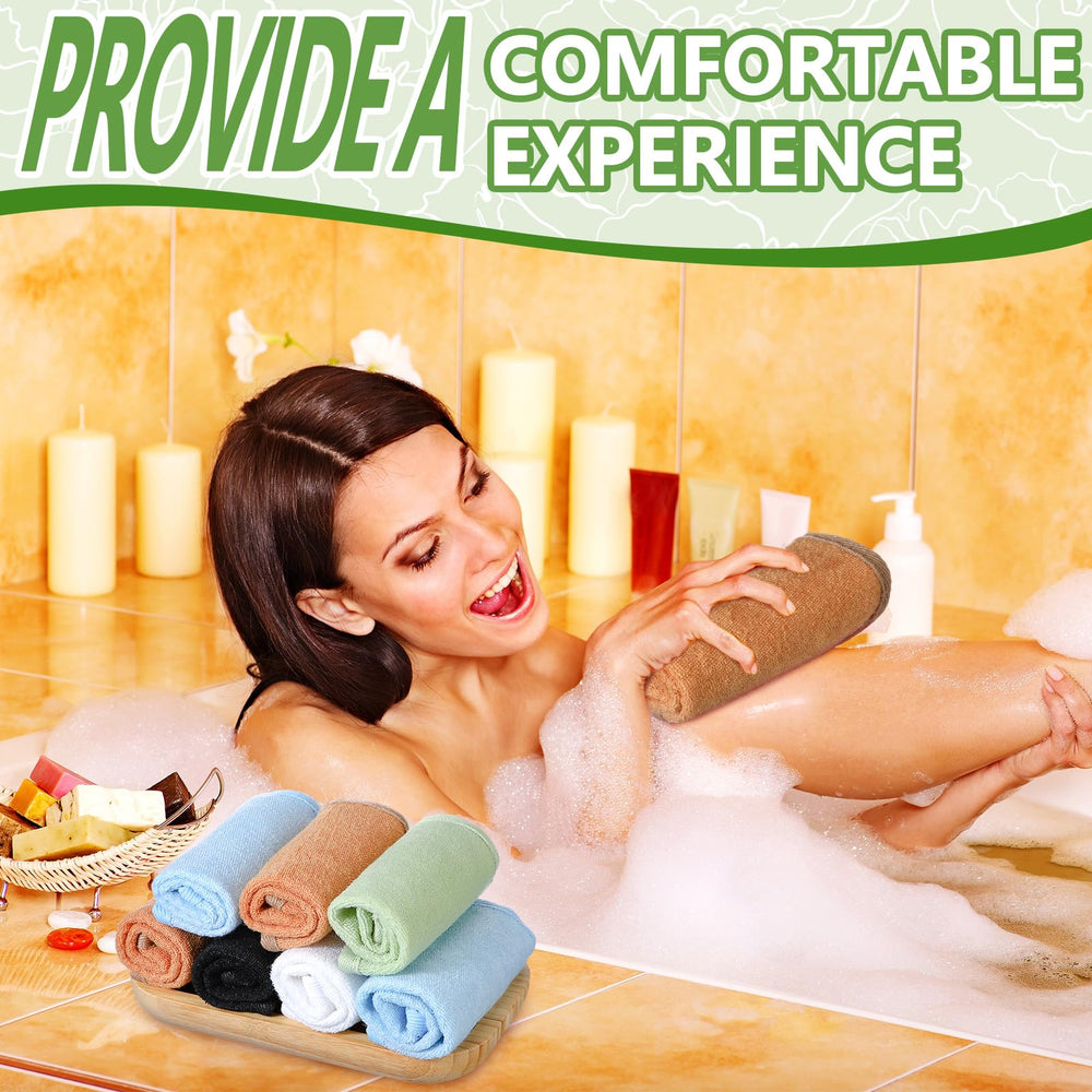 Tudomro exfoliating towels pack of 10 for daily family use.