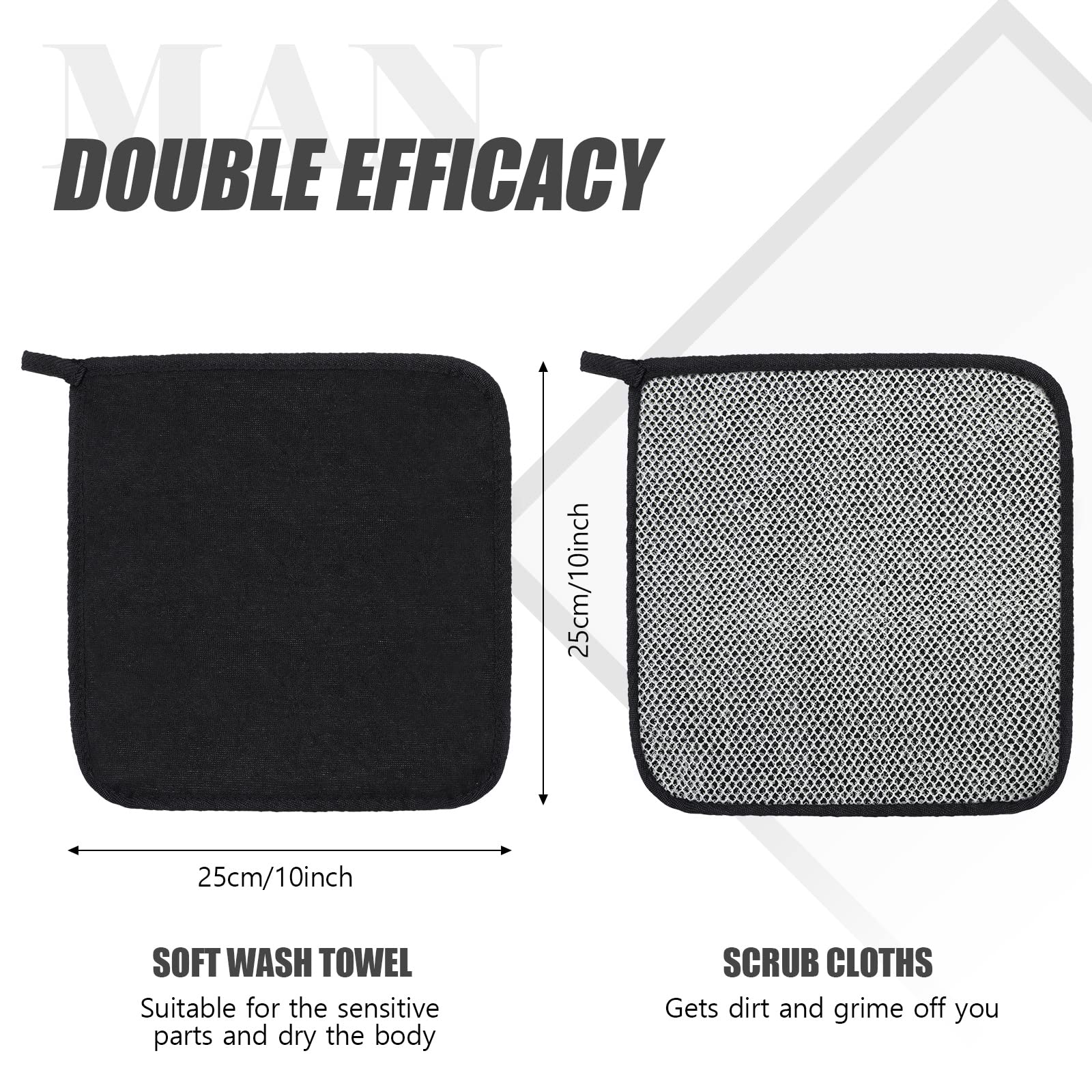 Tudomro washcloth easy-clean design dries quickly.
