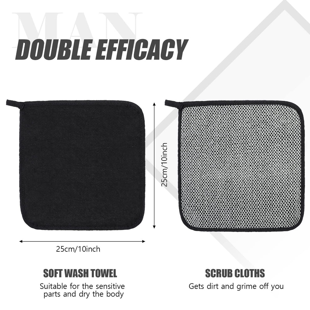 Tudomro washcloth easy-clean design dries quickly.