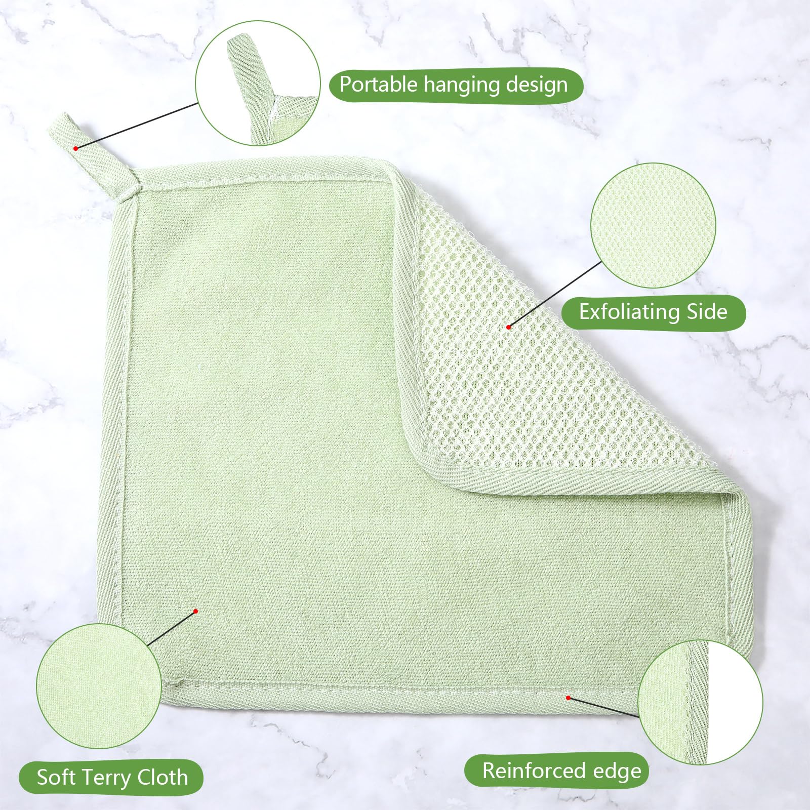 Tudomro double-sided towels are machine washable and quick-drying after shower.