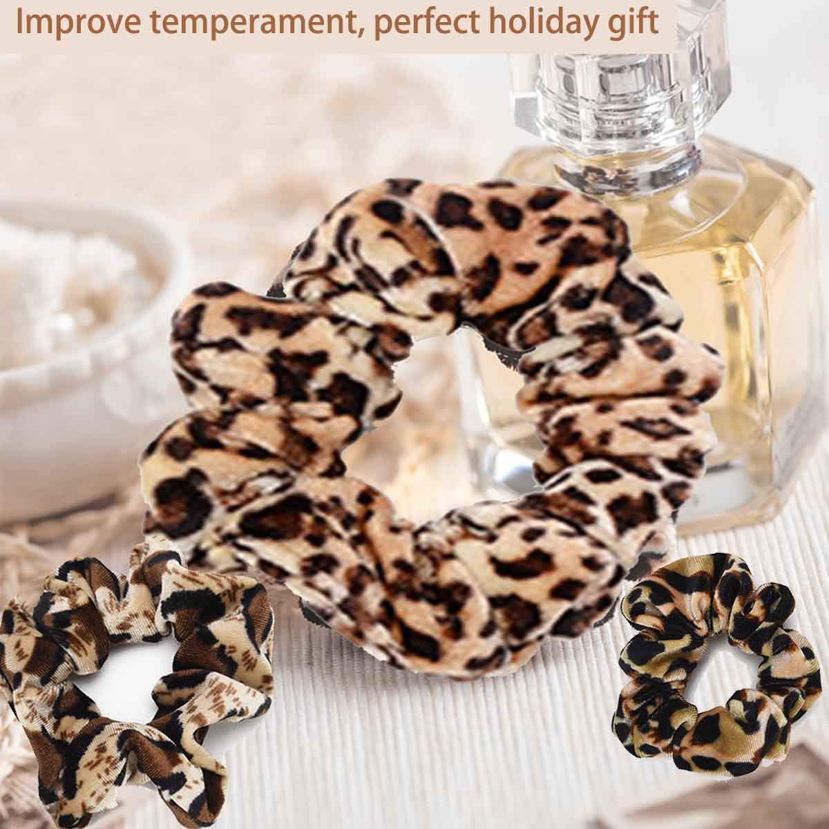 TUICARE animal-print scrunchies—versatile for lounge, work, and outings.