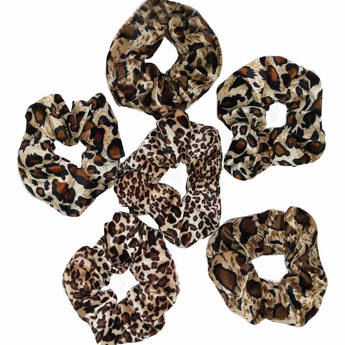 TUICARE leopard-velvet scrunchie large—great for thick hair and bold everyday looks.