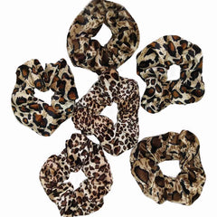 TUICARE leopard-velvet scrunchie large—great for thick hair and bold everyday looks.