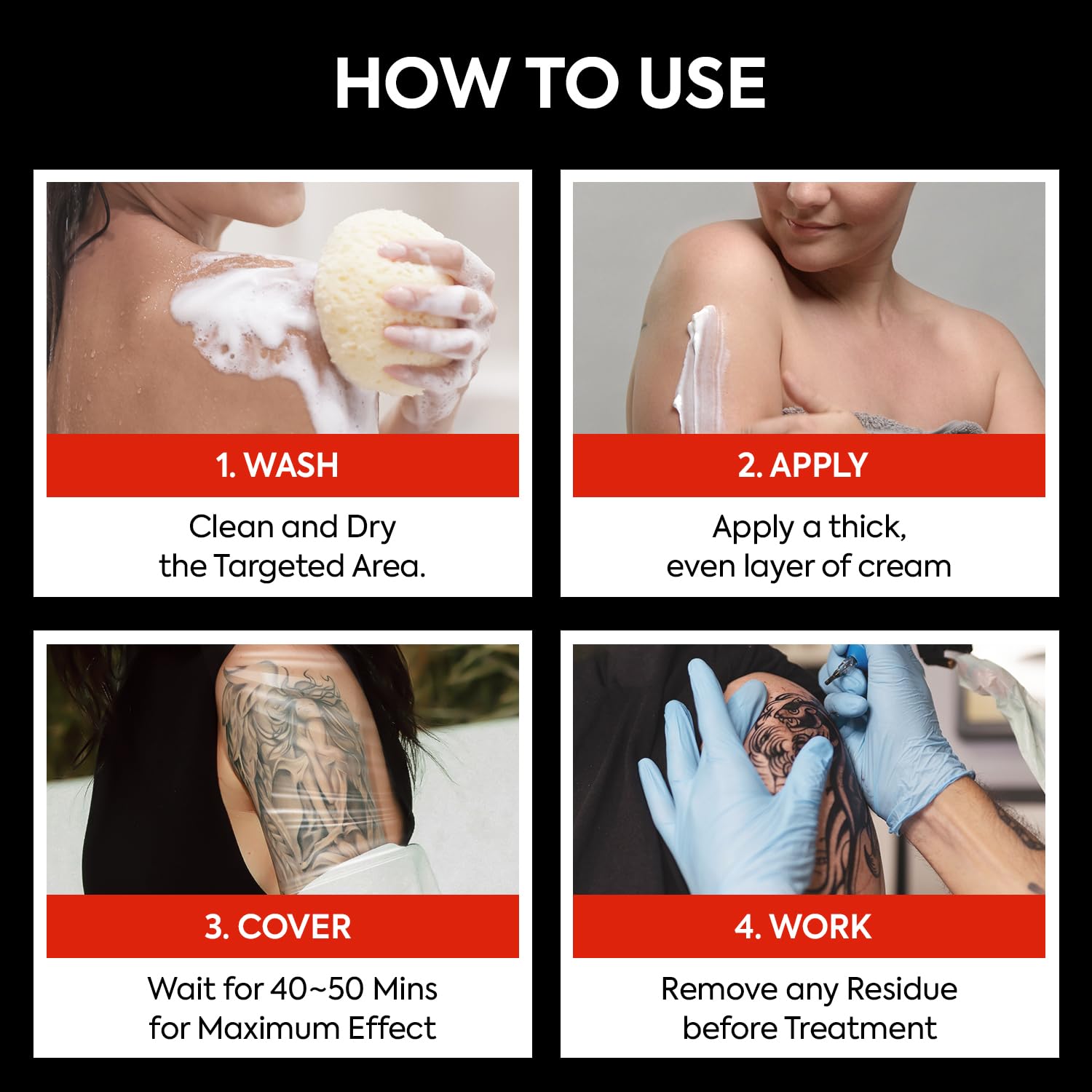 Non-greasy feel of tuiwaro cream on skin after application