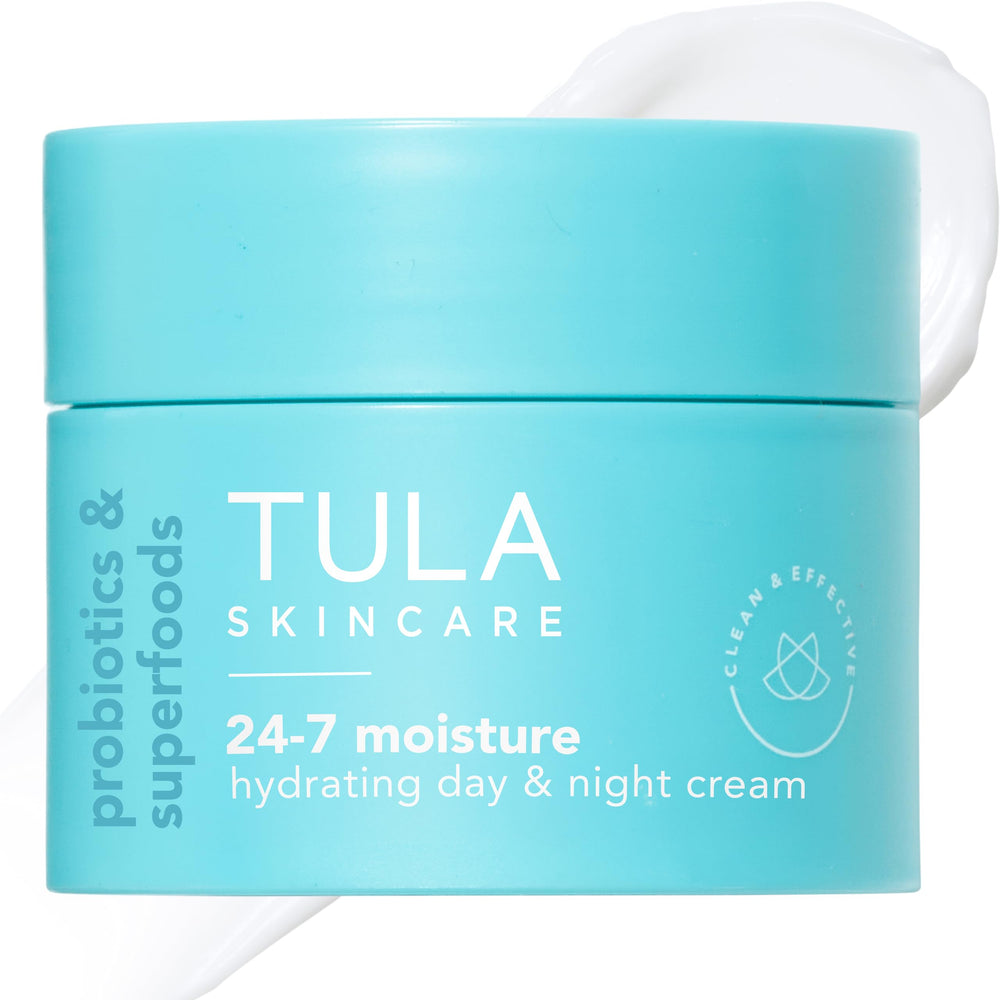 TULA 24-7 Moisture travel-size jar—on-the-go hydration for balanced skin.