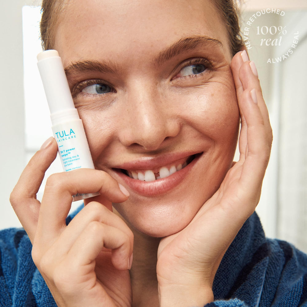TULA 24-7 Power Swipe under makeup ready for daytime wear.