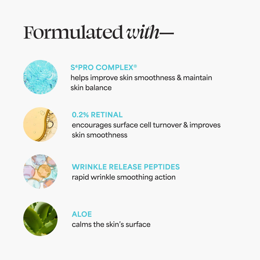 TULA A+ Renewal Serum ingredients label highlights aloe and hyaluronic acid