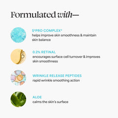 TULA A+ Renewal Serum ingredients label highlights aloe and hyaluronic acid