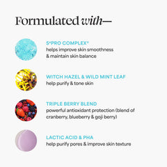 TULA Clarifying Toner ingredients include witch hazel and niacinamide for balanced glow