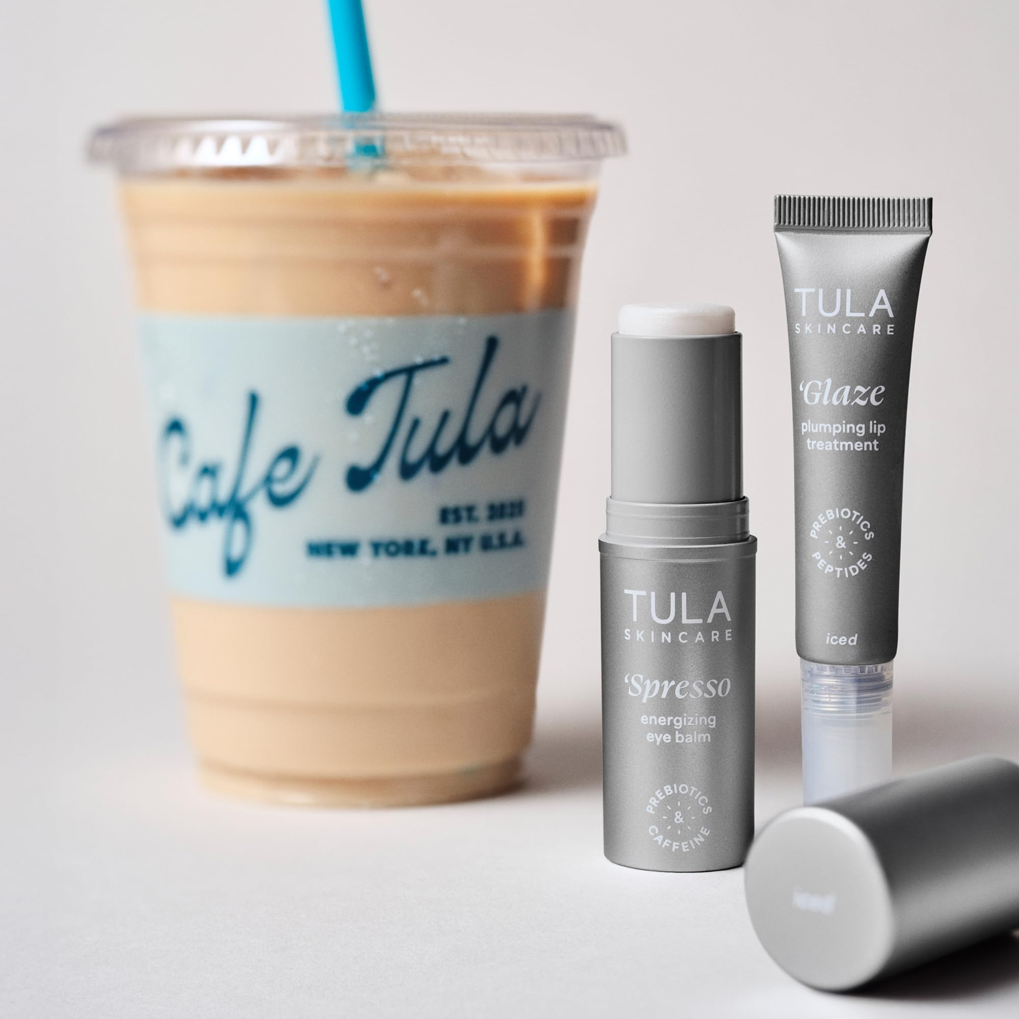 TULA Eye Balm applying with a cooling effect around the eye area.