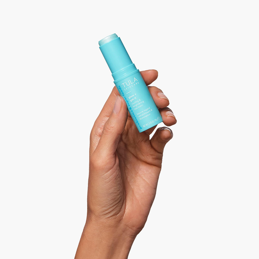 Cooling eye balm may reduce the look of under-eye puffiness.