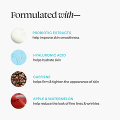 Hyaluronic acid component of TULA eye balm highlighted as a key ingredient.