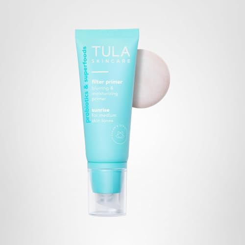 TULA Sunrise primer close-up hints at improved makeup wear.