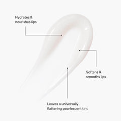 TULA Glaze Iced lip gloss application reveals rosy tint and gloss.