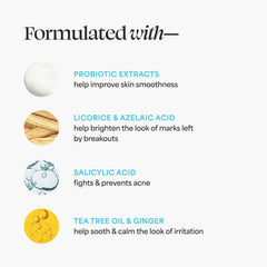 TULA Keep It Clear fragrance-free formula shown for sensitive, irritation-free cleansing.