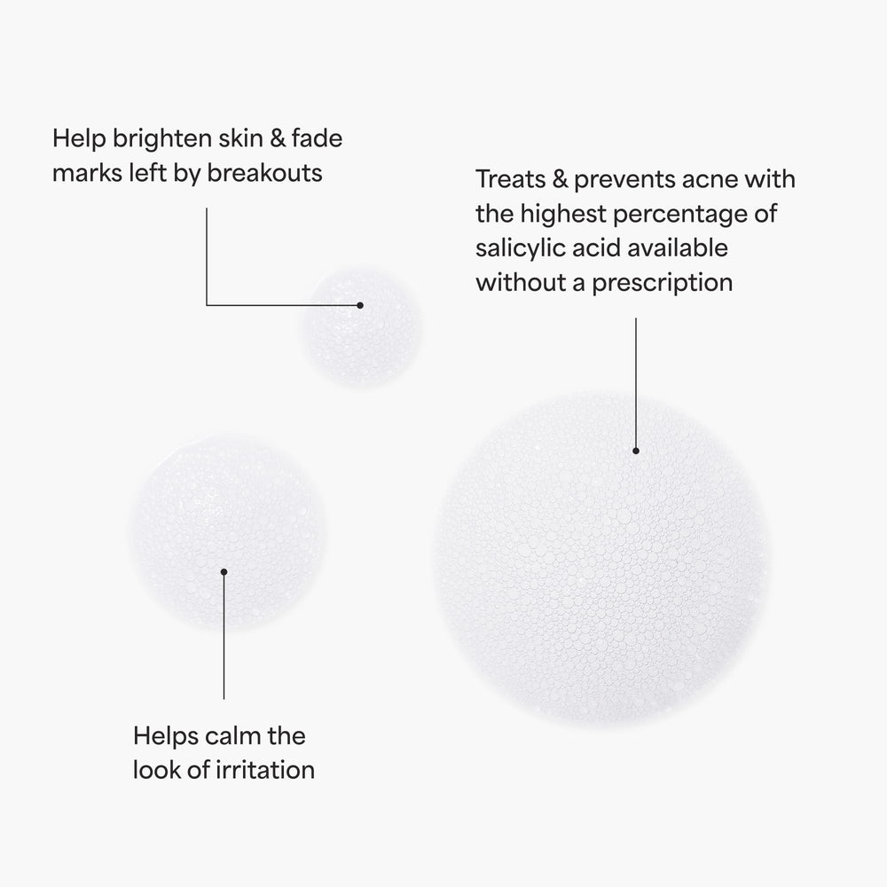 TULA Keep It Clear ingredients graphic features licorice and salicylic acid for brightening and clarity.