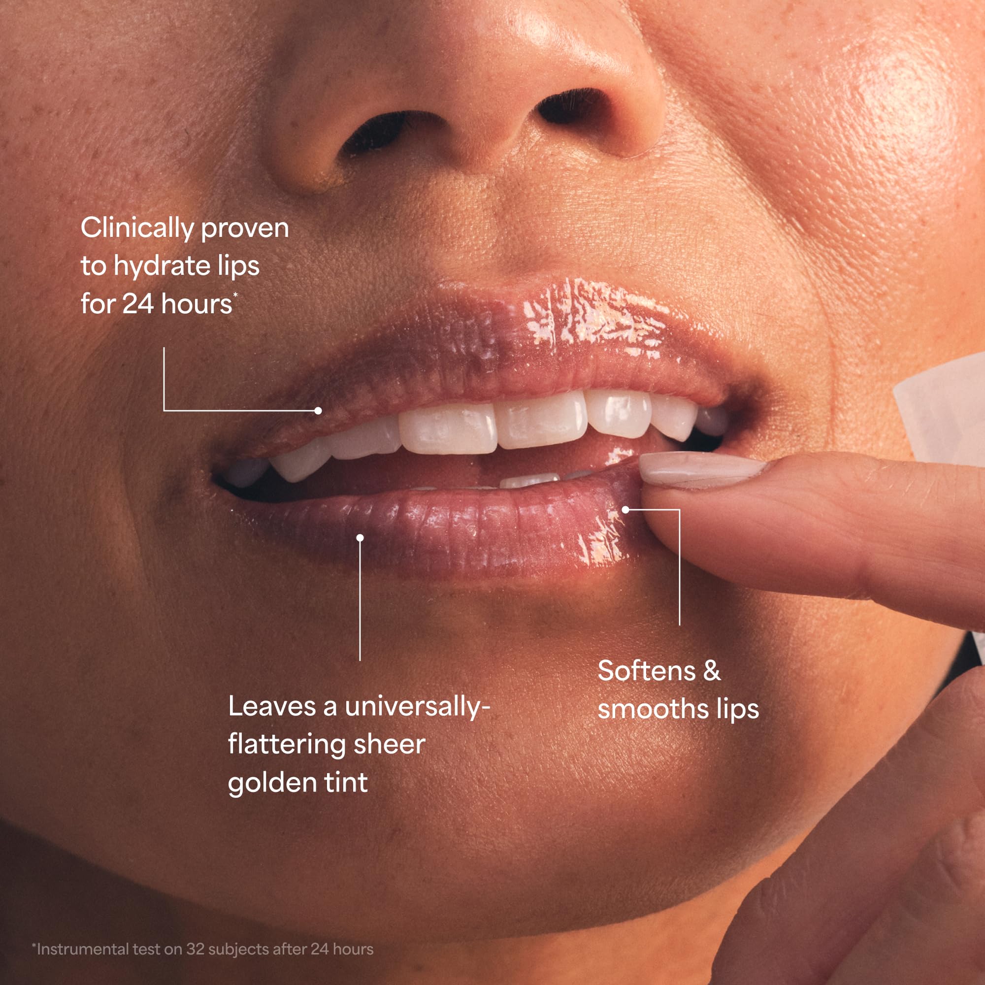 TULA Maple Glaze Lip Treatment smoothly nourishes lips all day.