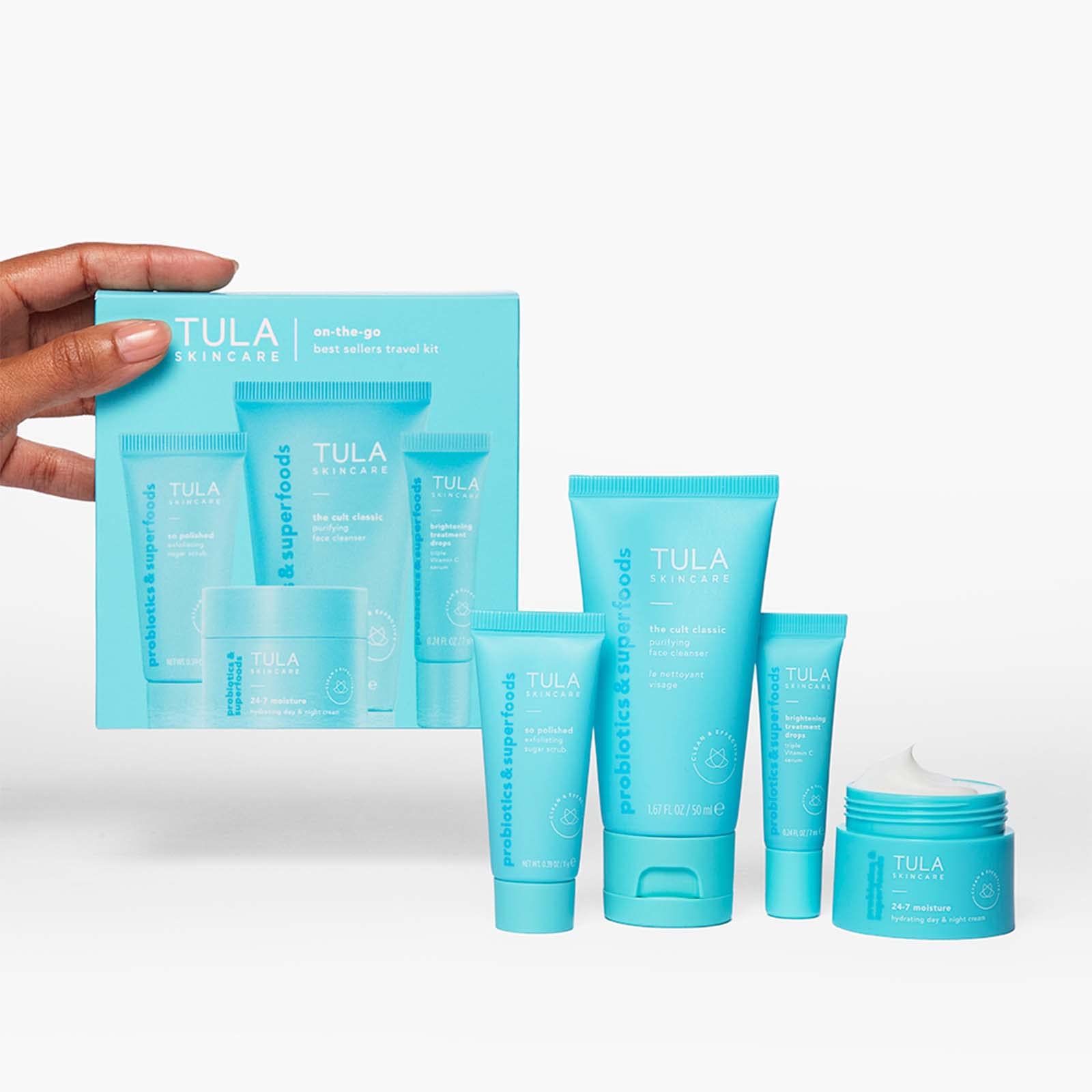 TULA Vitamin C Serum highlighting brightening benefits for glowing skin.