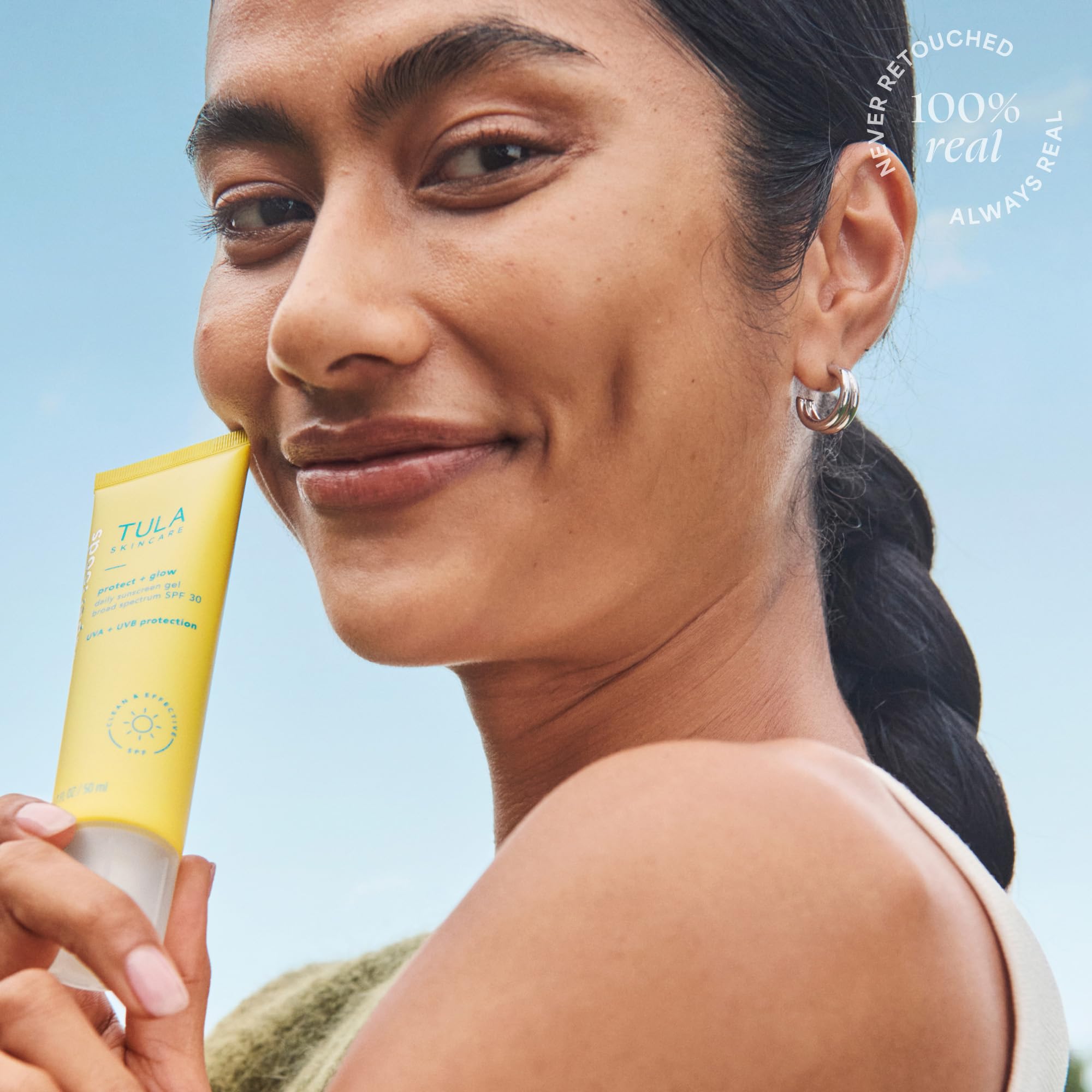 Daily routine shot showing application after moisturizer.