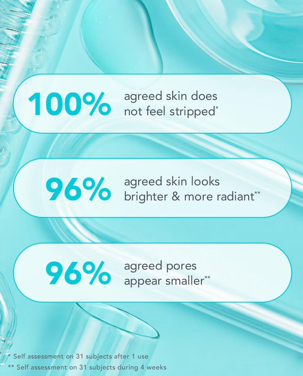 TULA purifying cleanser foaming action shows makeup removal without harshness